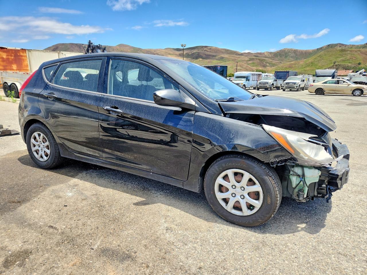 2012 Hyundai Accent Gs Black vin: KMHCT5AEXCU017540