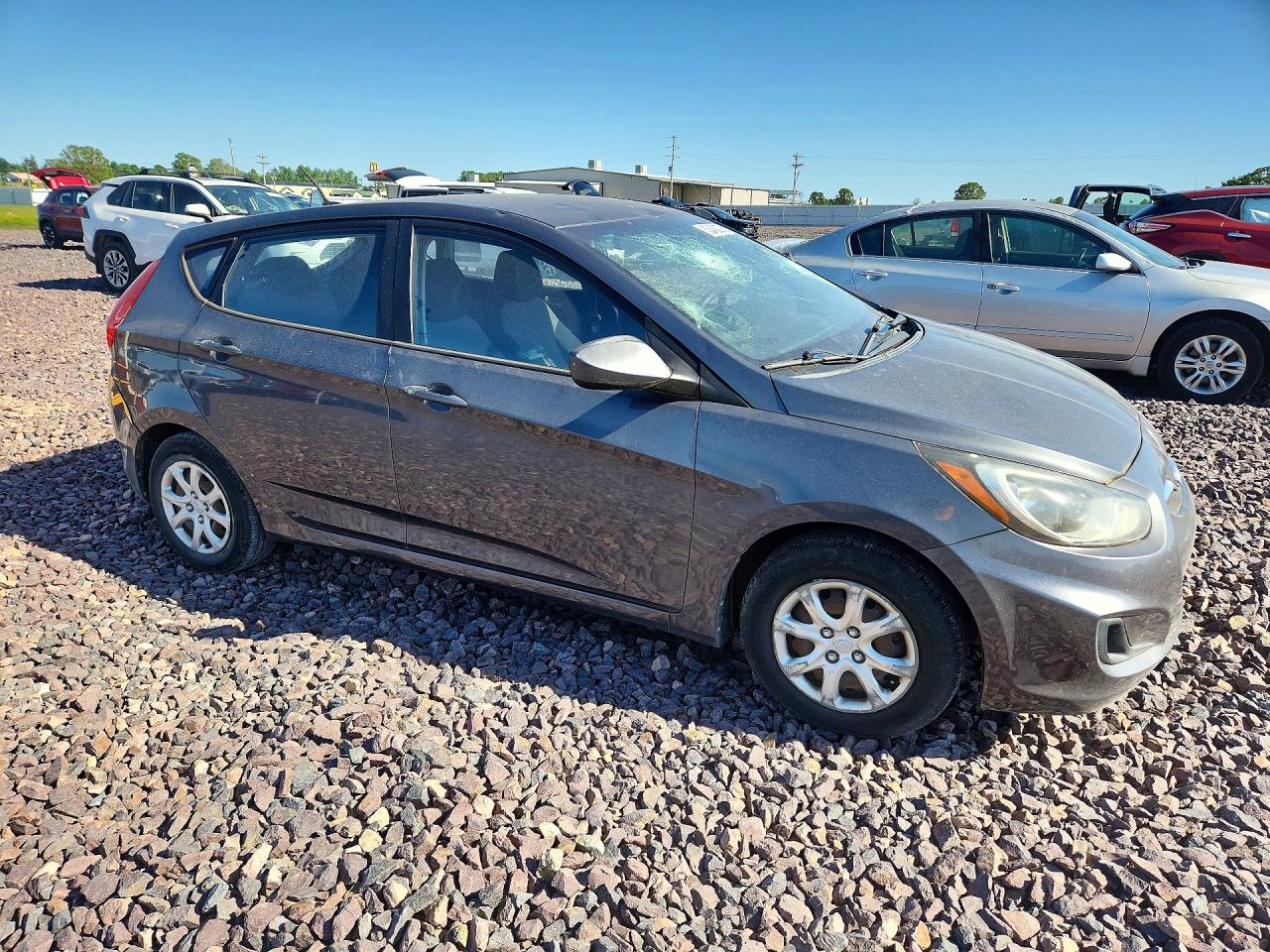 2012 Hyundai Accent Gs Gray vin: KMHCT5AEXCU029090