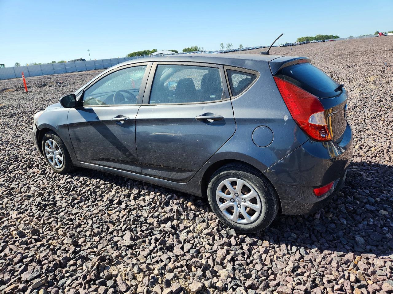 2012 Hyundai Accent Gs Gray vin: KMHCT5AEXCU029090