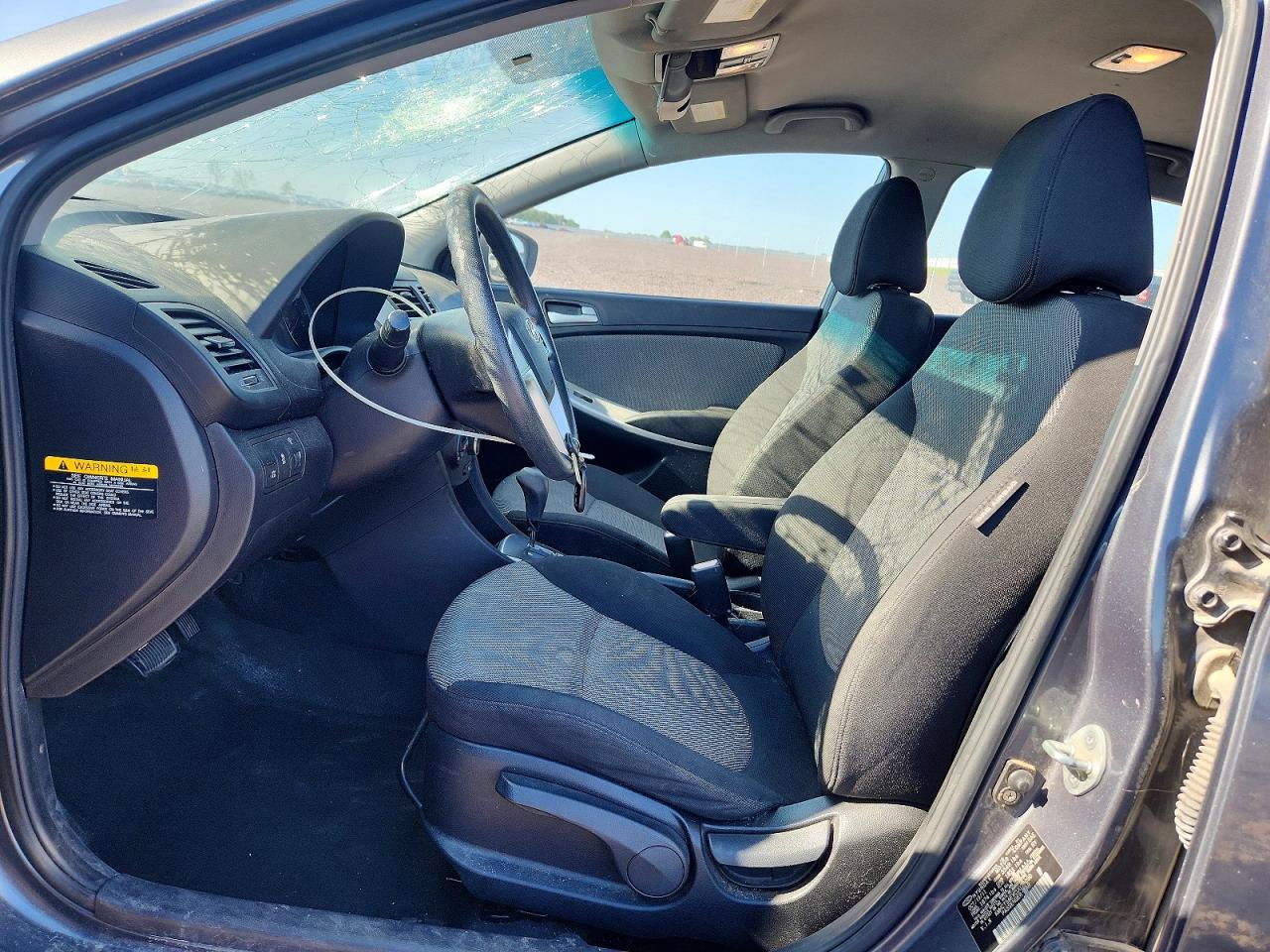2012 Hyundai Accent Gs Gray vin: KMHCT5AEXCU029090