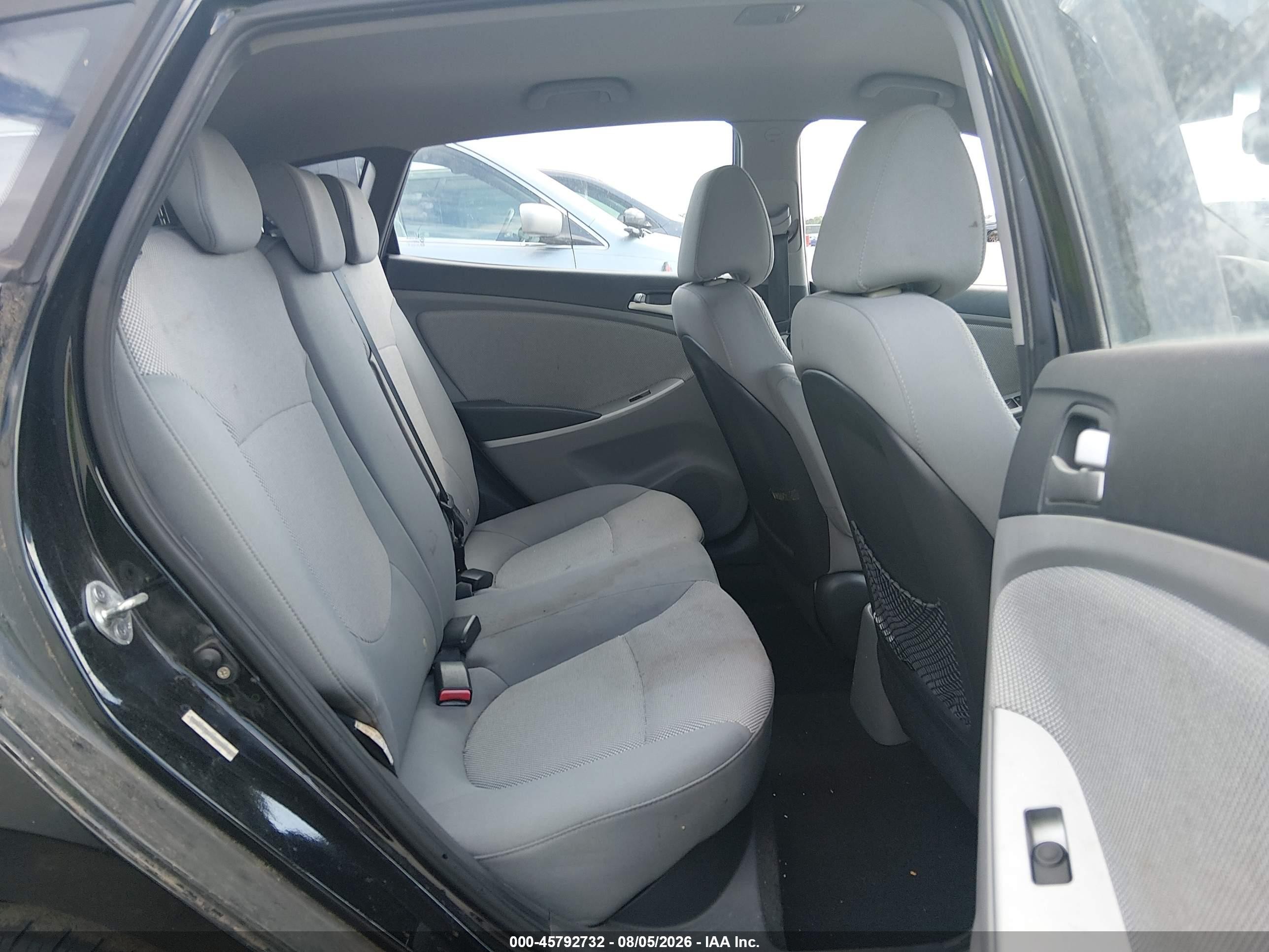 2012 Hyundai Accent Gs Black vin: KMHCT5AEXCU032815