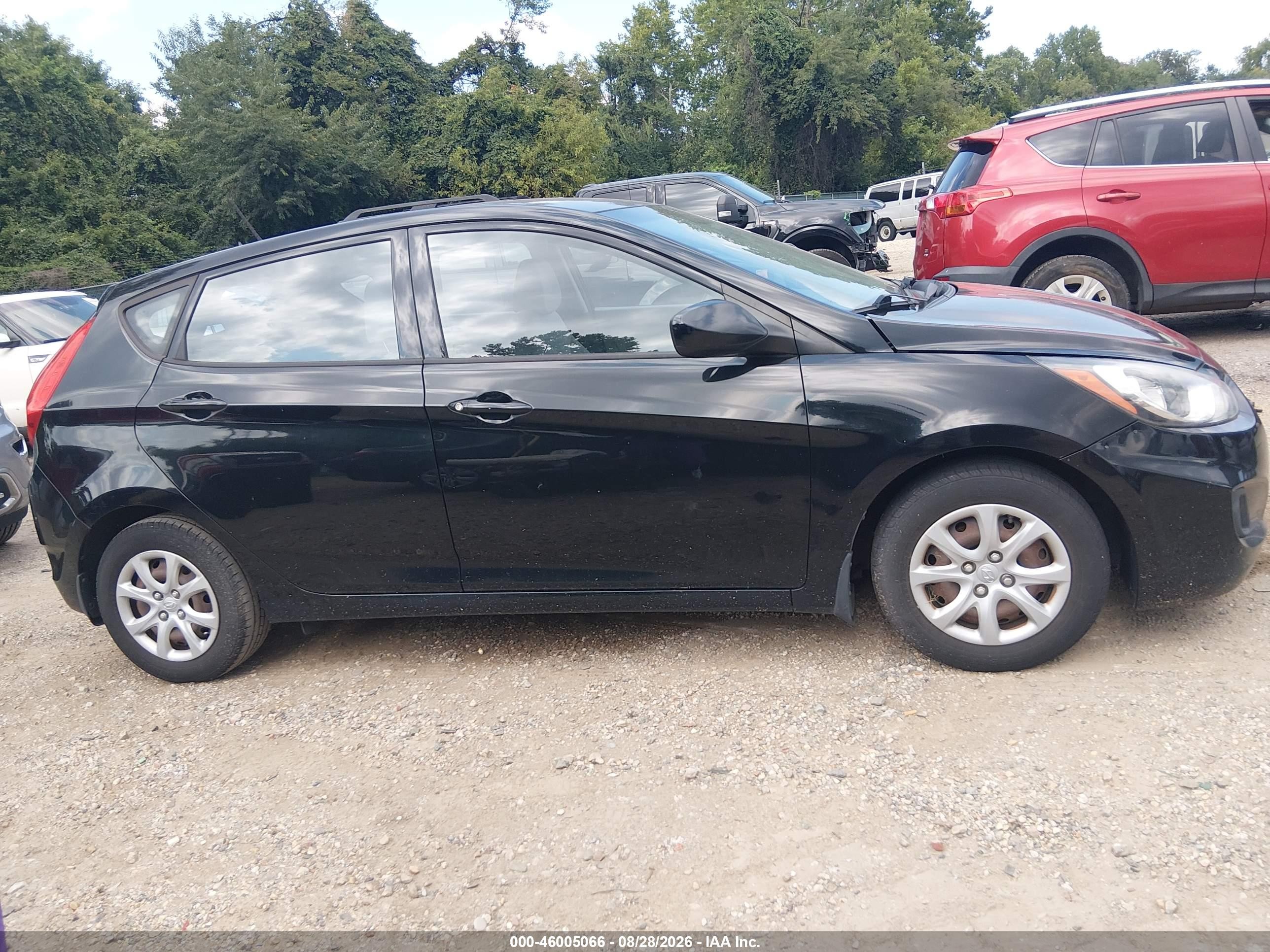 2012 Hyundai Accent Gs Black vin: KMHCT5AEXCU036198