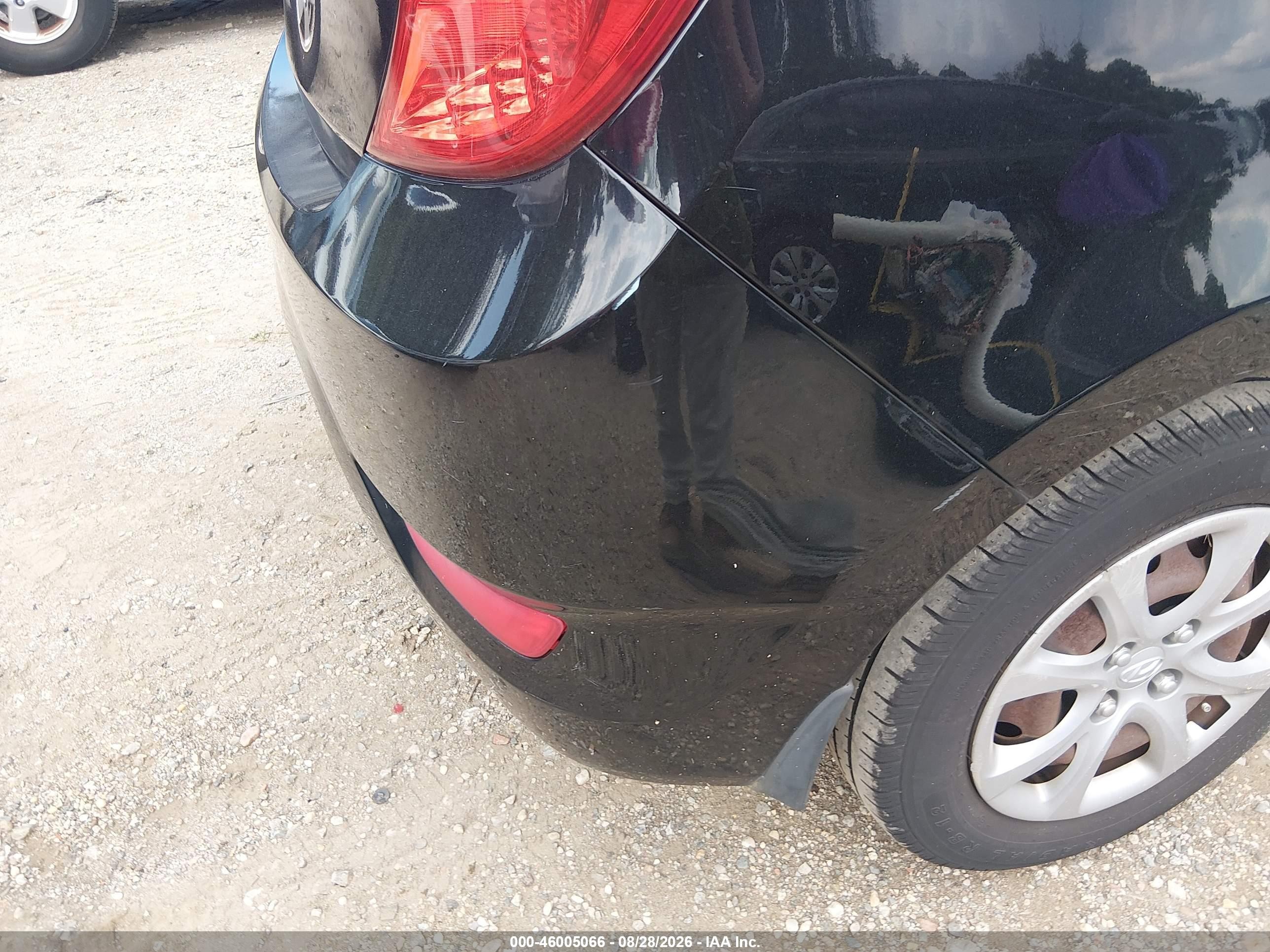 2012 Hyundai Accent Gs Black vin: KMHCT5AEXCU036198