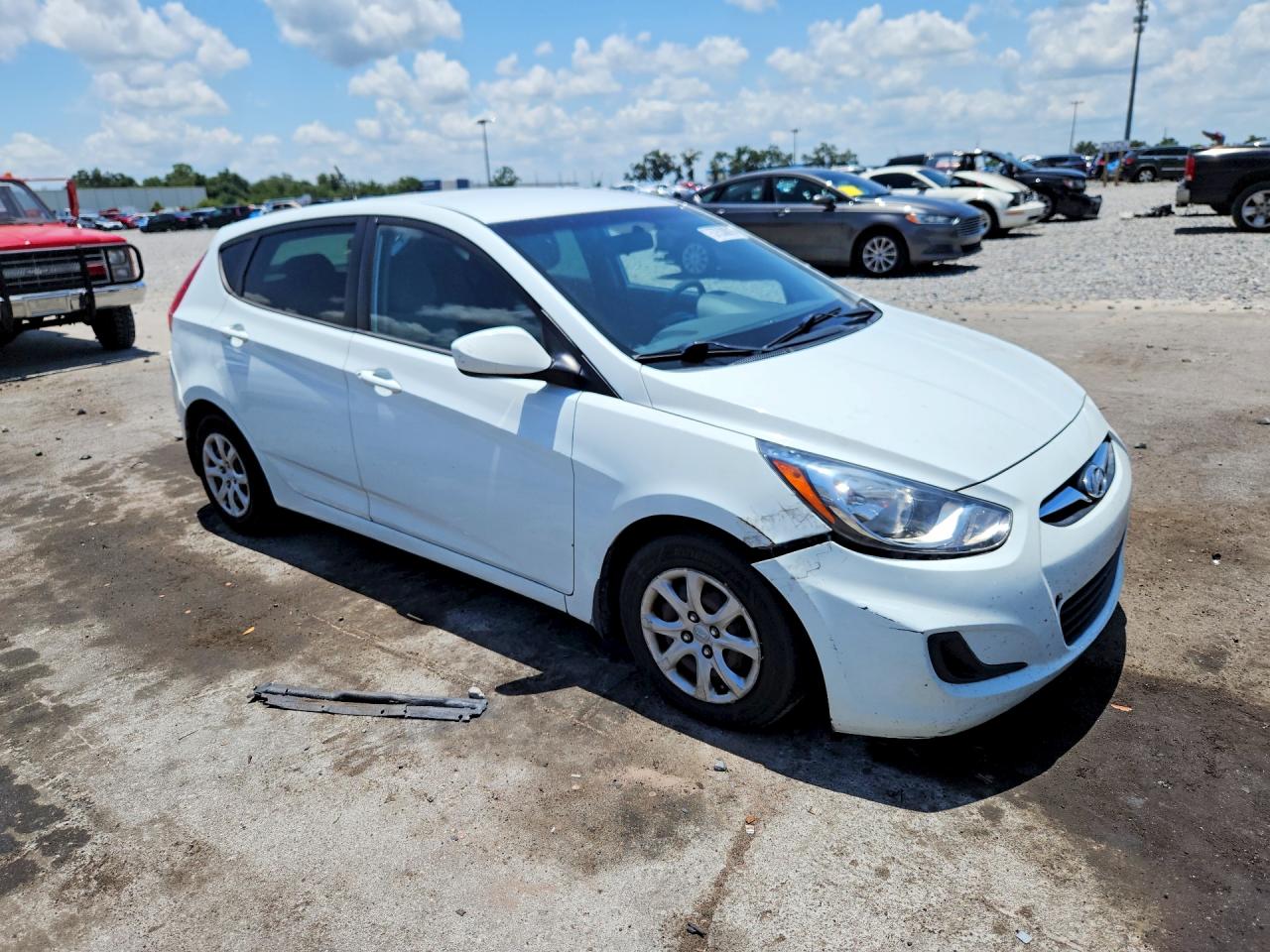 2012 Hyundai Accent Gs Белый vin: KMHCT5AEXCU049288