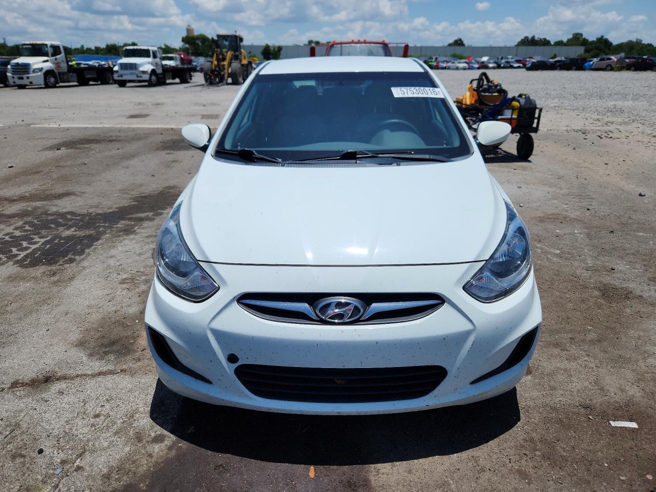 2012 Hyundai Accent Gs Белый vin: KMHCT5AEXCU049288