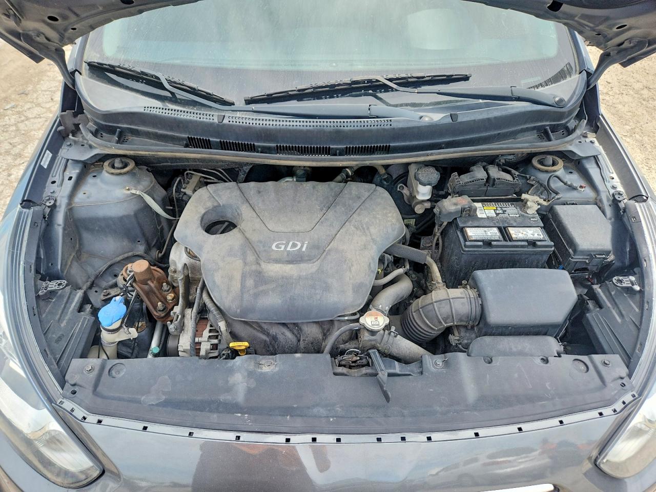 2013 Hyundai Accent Gray vin: KMHCT5AEXDU100449