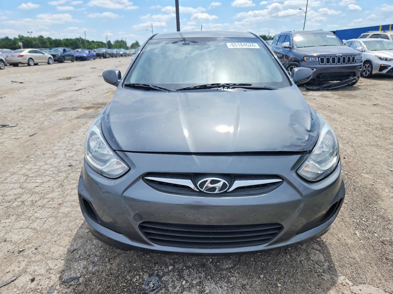 2013 Hyundai Accent Gray vin: KMHCT5AEXDU100449