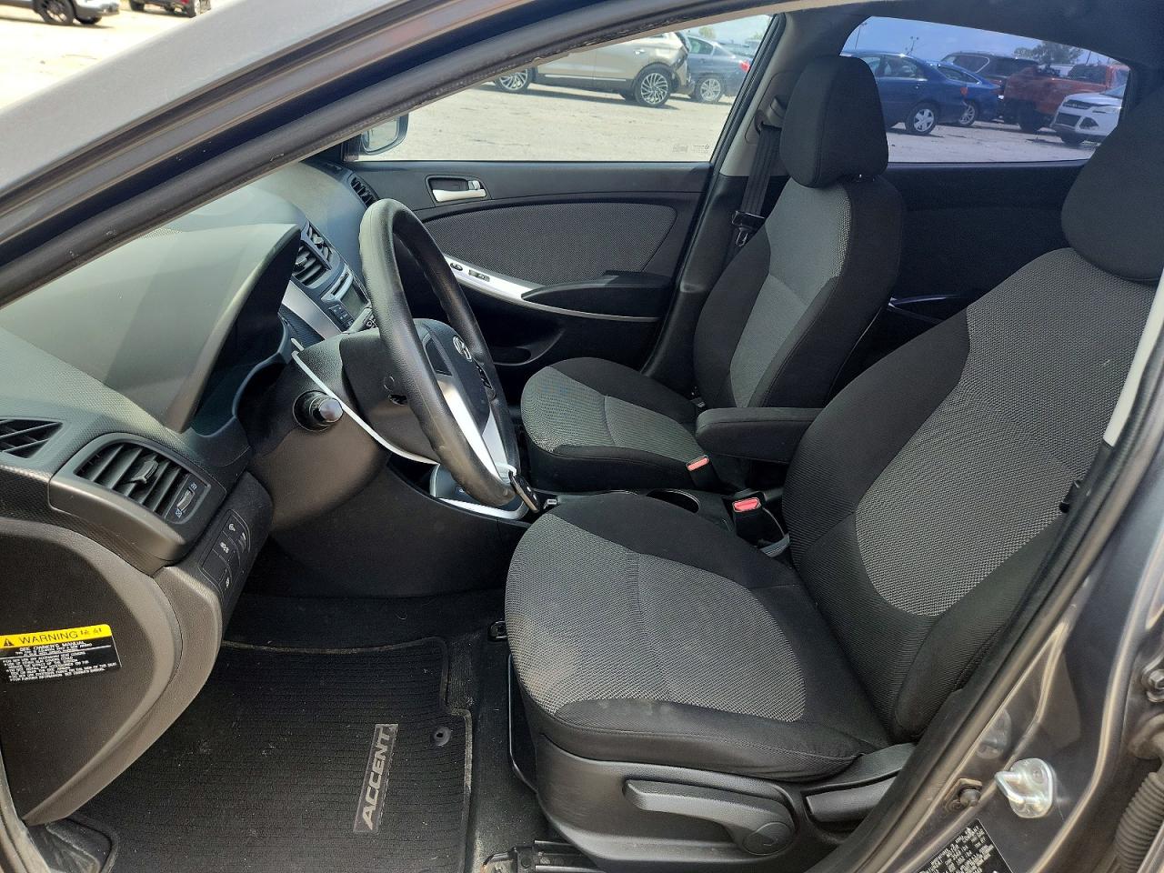 2013 Hyundai Accent Gray vin: KMHCT5AEXDU100449