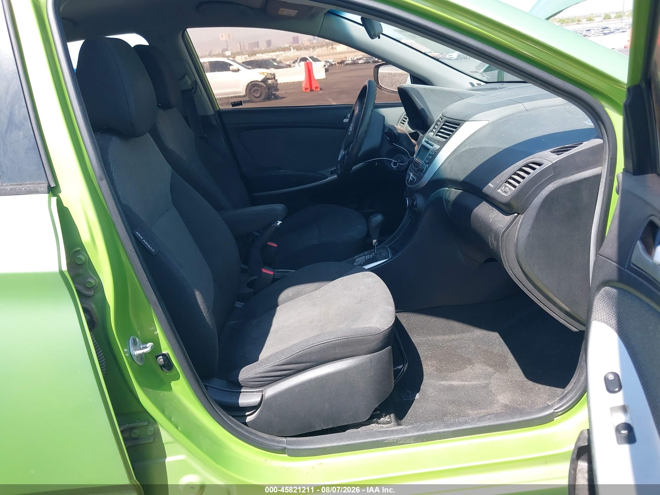 2013 Hyundai Accent Gs Green vin: KMHCT5AEXDU103061