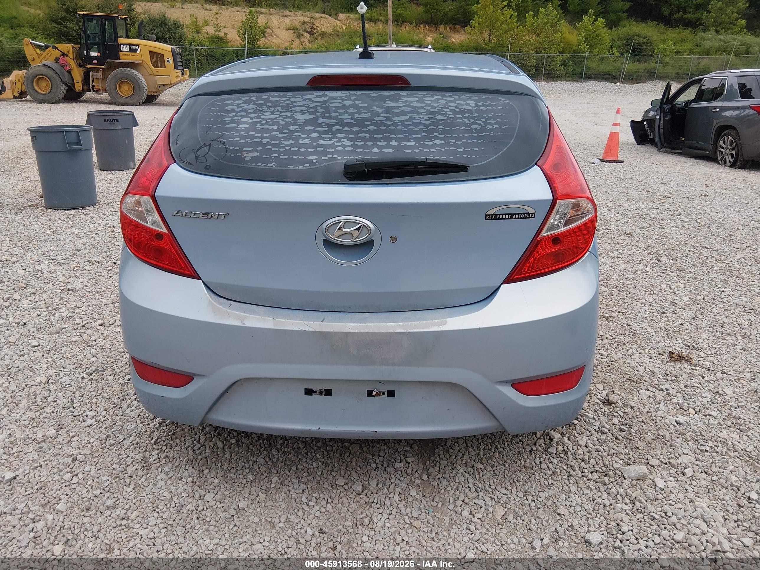 2013 Hyundai Accent Gs Blue vin: KMHCT5AEXDU107286