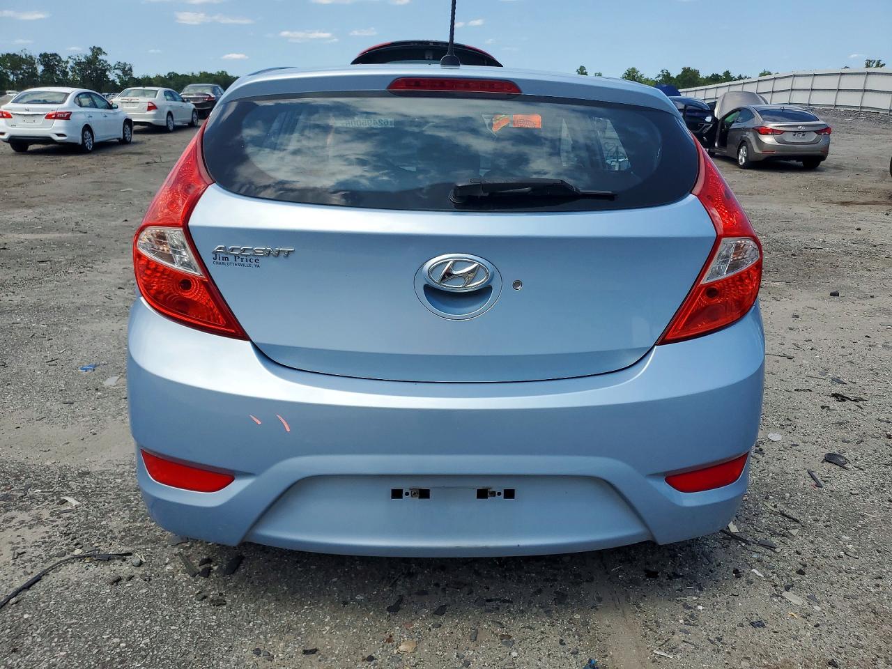 2013 Hyundai Accent Gs Blue vin: KMHCT5AEXDU114352