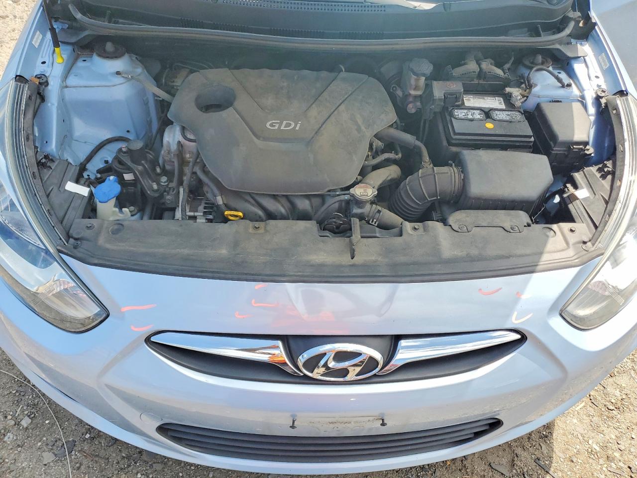 2013 Hyundai Accent Gs Blue vin: KMHCT5AEXDU114352