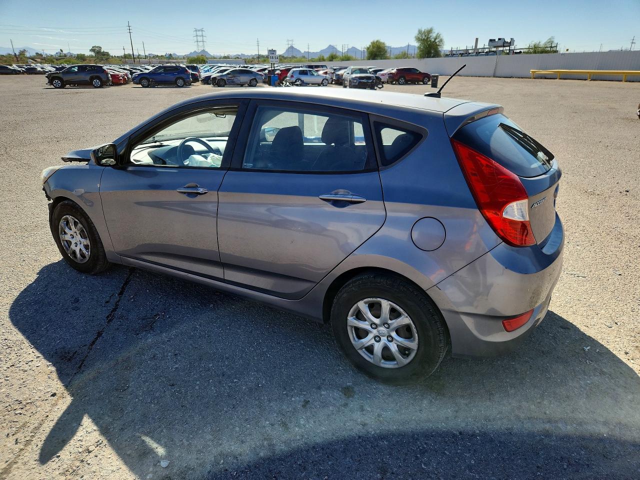 2014 Hyundai Accent Gs Silver vin: KMHCT5AEXEU145263