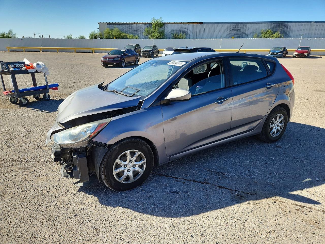 2014 Hyundai Accent Gs Silver vin: KMHCT5AEXEU145263