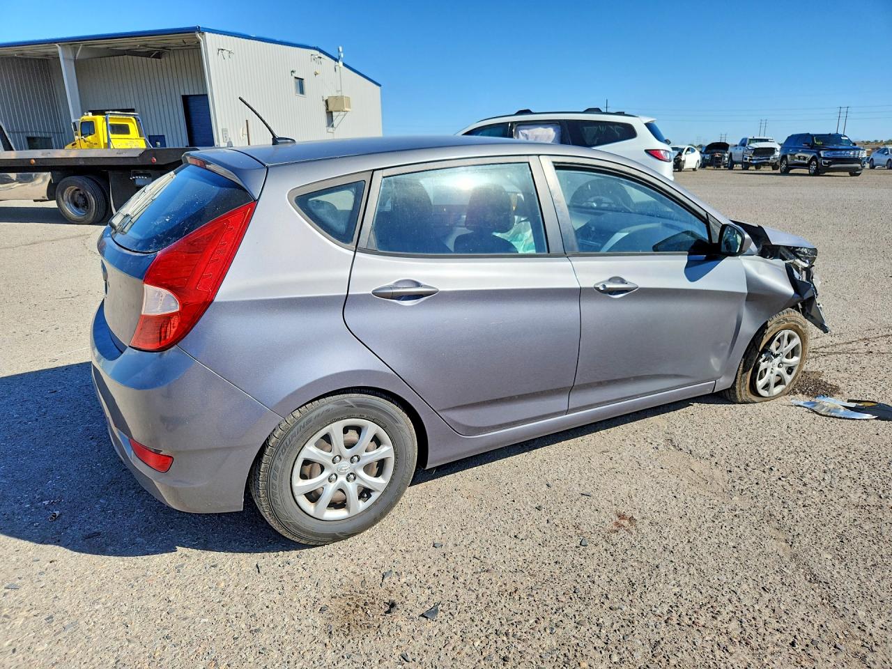 2014 Hyundai Accent Gs Silver vin: KMHCT5AEXEU145263