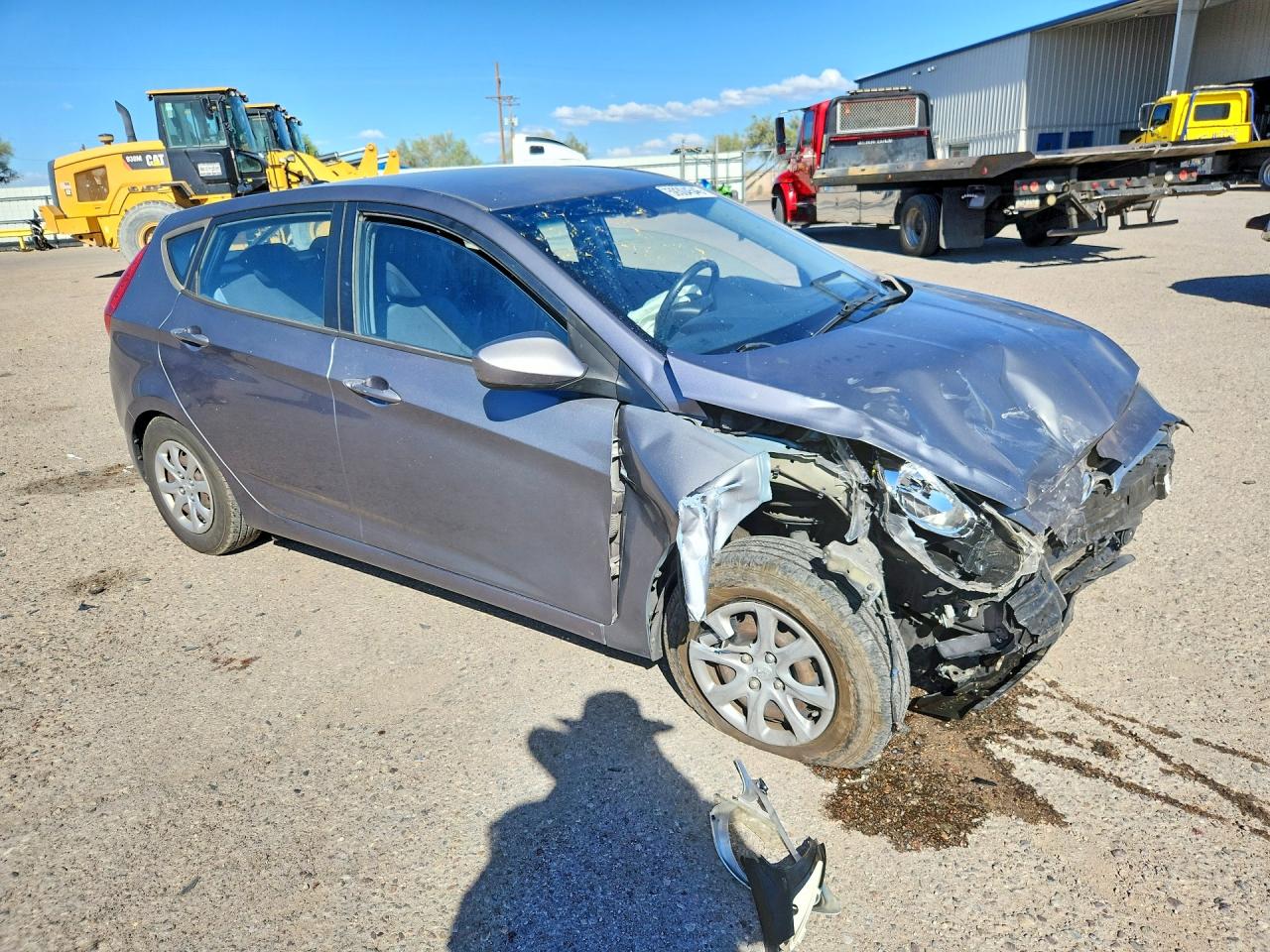 2014 Hyundai Accent Gs Silver vin: KMHCT5AEXEU145263