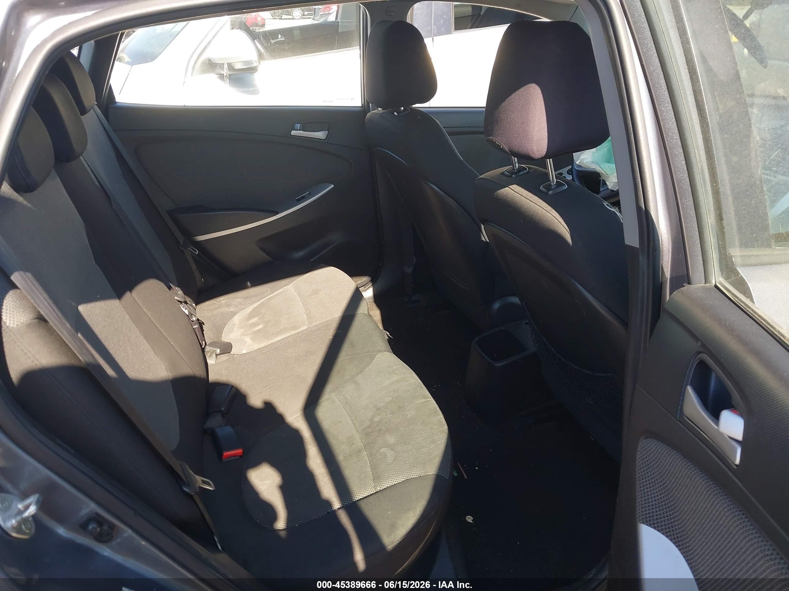 2014 Hyundai Accent Gs Gray vin: KMHCT5AEXEU151175