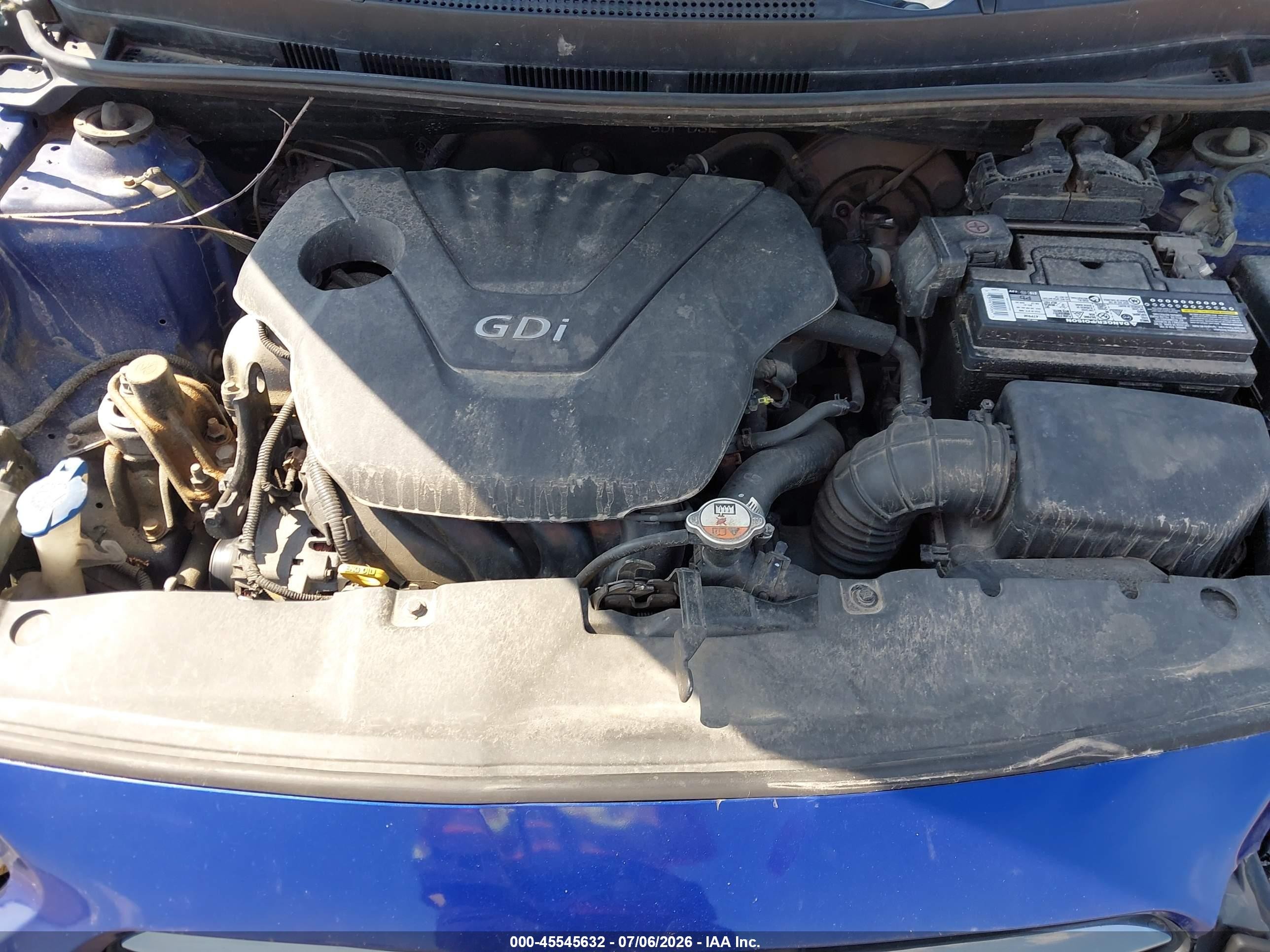 2014 Hyundai Accent Gs Blue vin: KMHCT5AEXEU173046