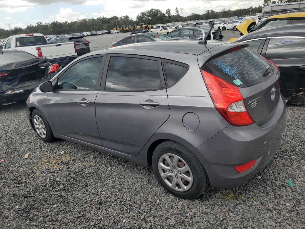 2014 Hyundai Accent Gs Gray vin: KMHCT5AEXEU188629