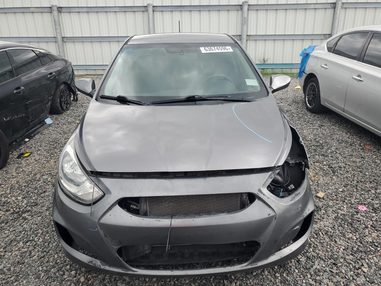 2014 Hyundai Accent Gs Gray vin: KMHCT5AEXEU188629