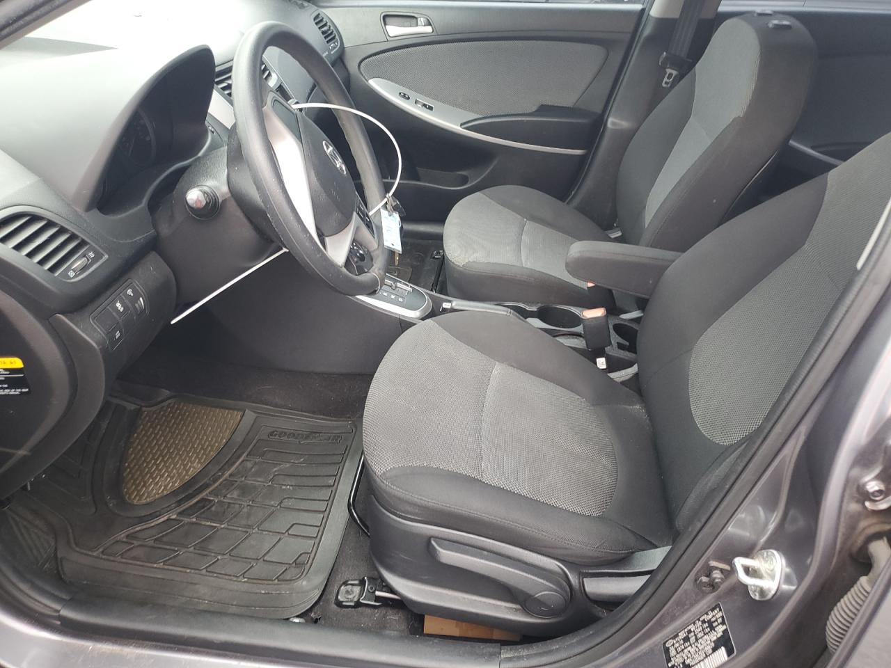 2014 Hyundai Accent Gs Gray vin: KMHCT5AEXEU188629