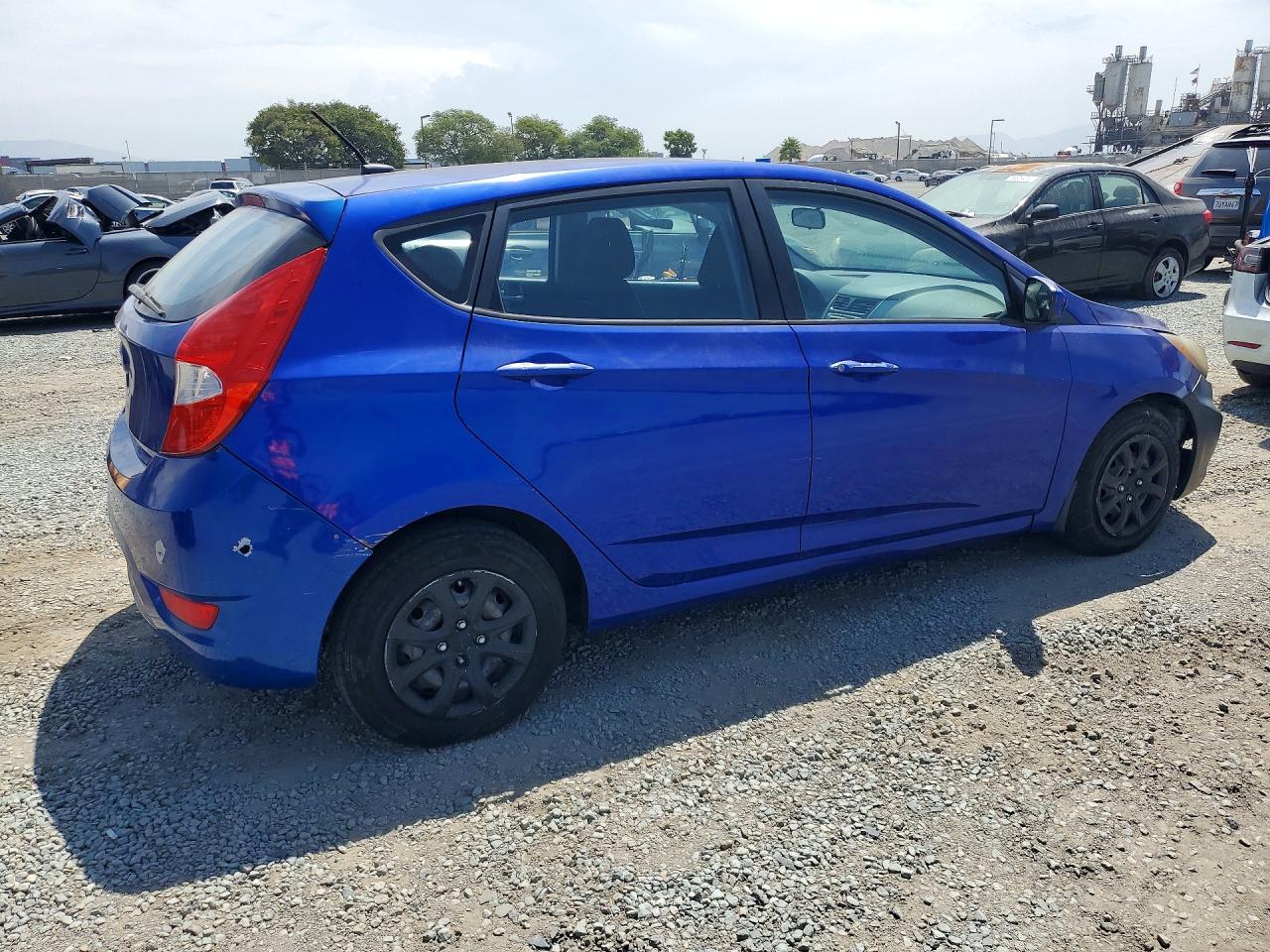 2014 Hyundai Accent Gs Blue vin: KMHCT5AEXEU189831