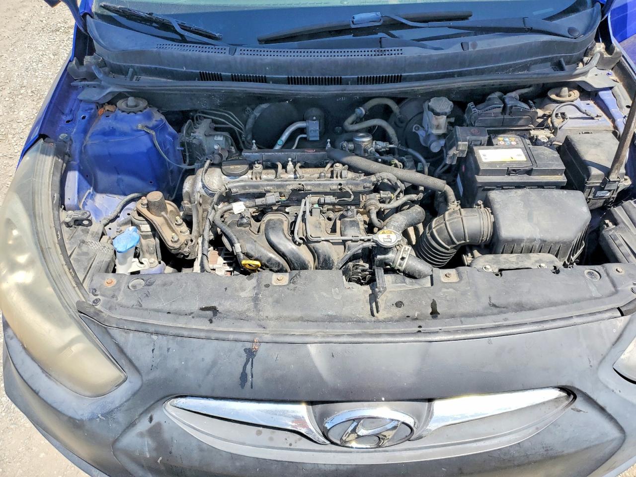 2014 Hyundai Accent Gs Blue vin: KMHCT5AEXEU189831