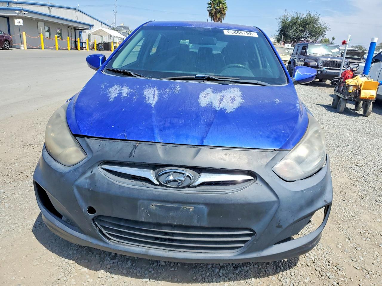 2014 Hyundai Accent Gs Blue vin: KMHCT5AEXEU189831