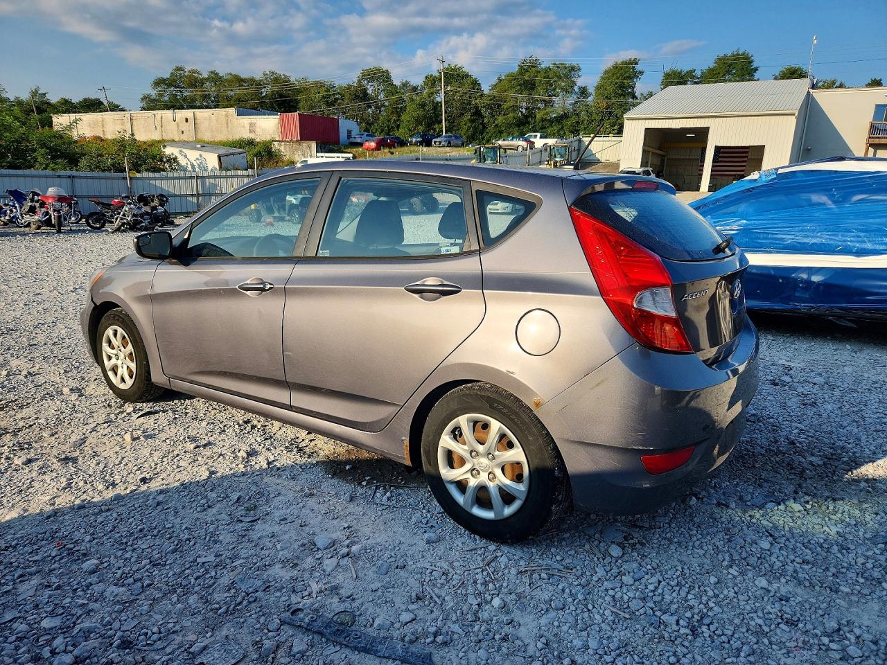 2014 Hyundai Accent Gs Gray vin: KMHCT5AEXEU194480