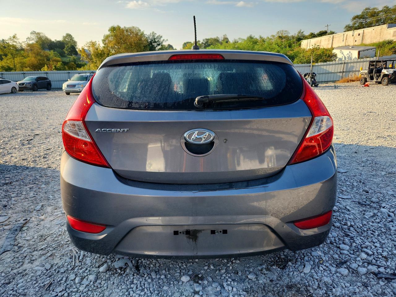 2014 Hyundai Accent Gs Gray vin: KMHCT5AEXEU194480