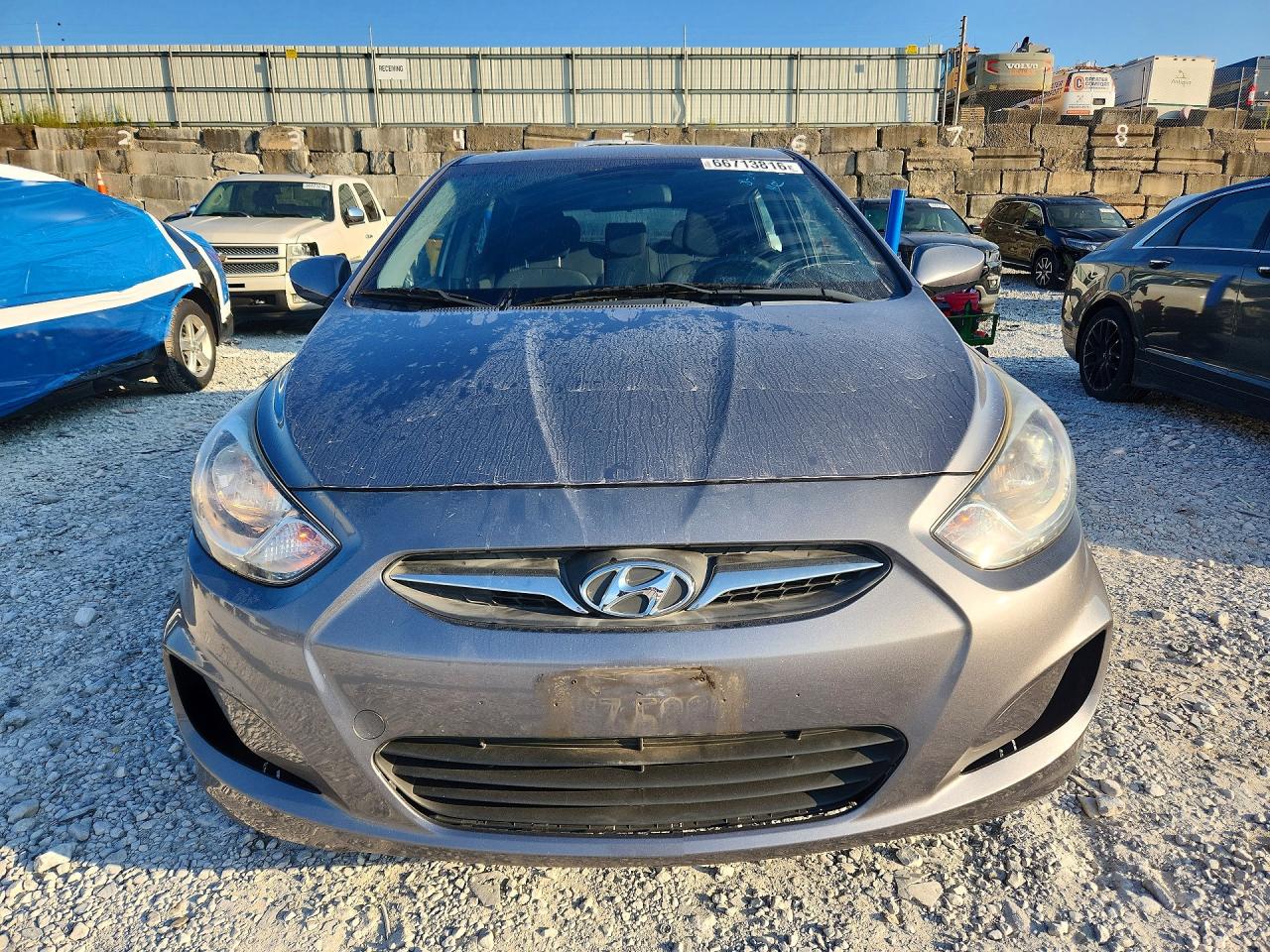 2014 Hyundai Accent Gs Gray vin: KMHCT5AEXEU194480