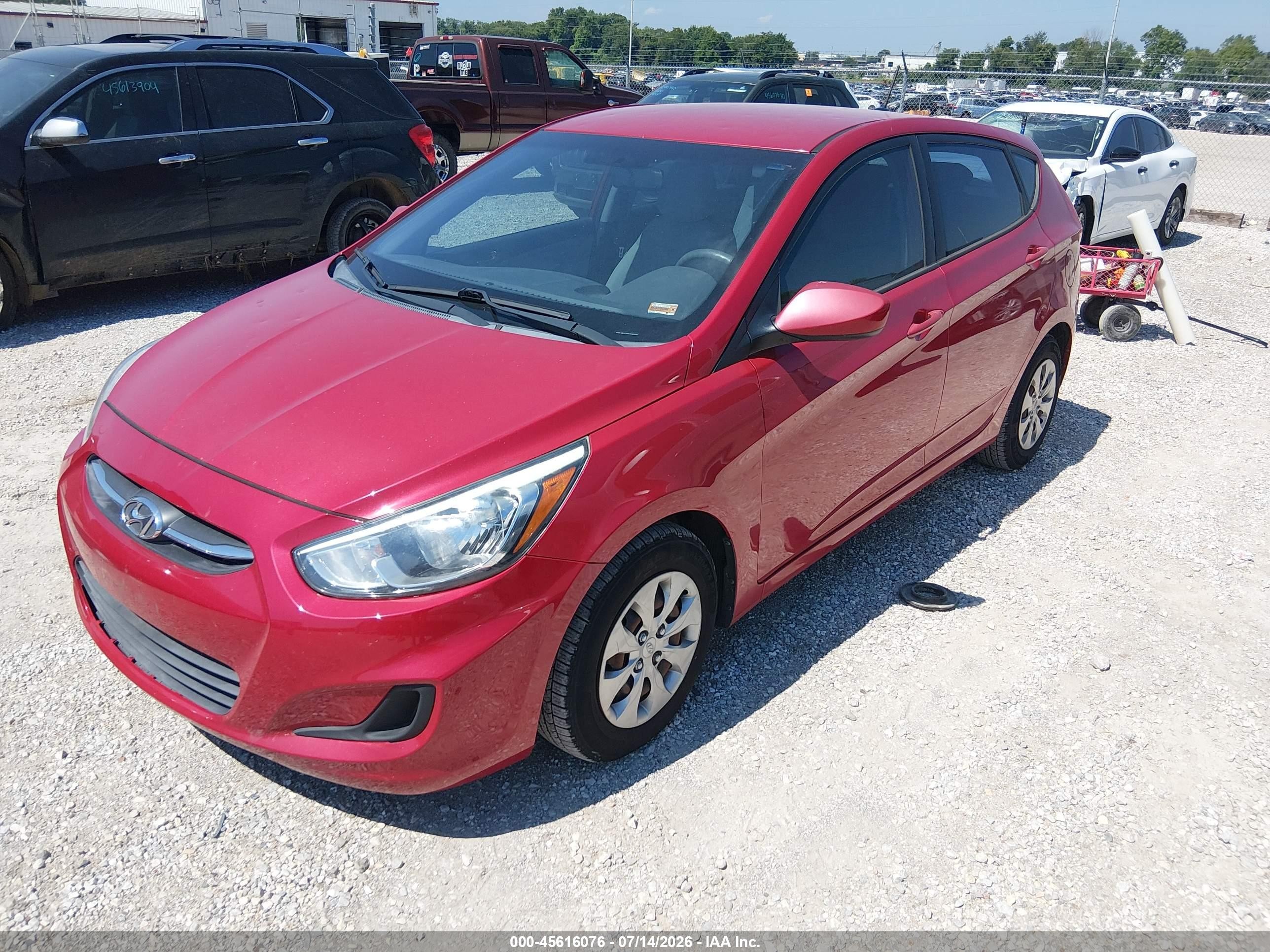 2015 Hyundai Accent Gs Red vin: KMHCT5AEXFU233828