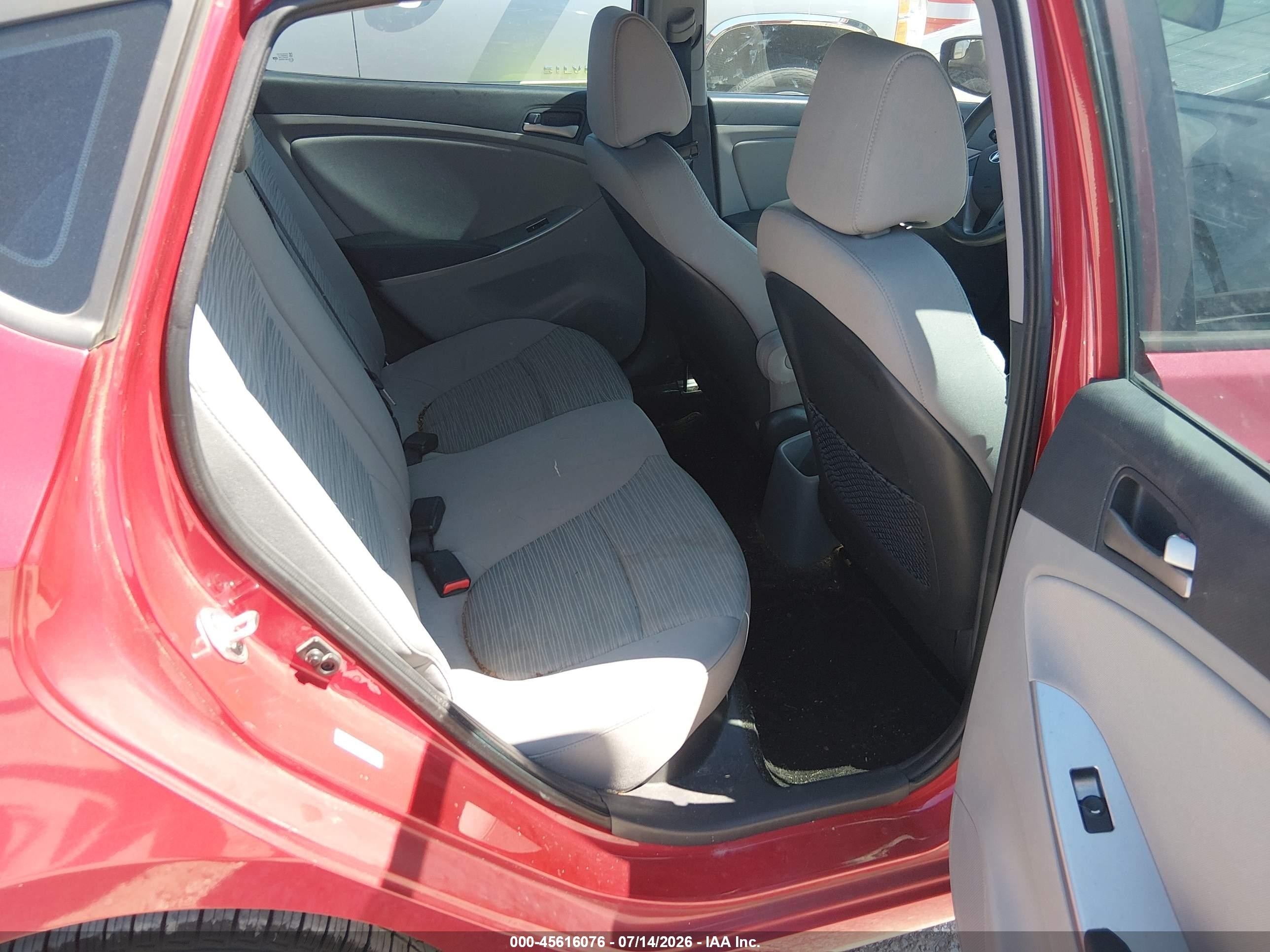 2015 Hyundai Accent Gs Red vin: KMHCT5AEXFU233828