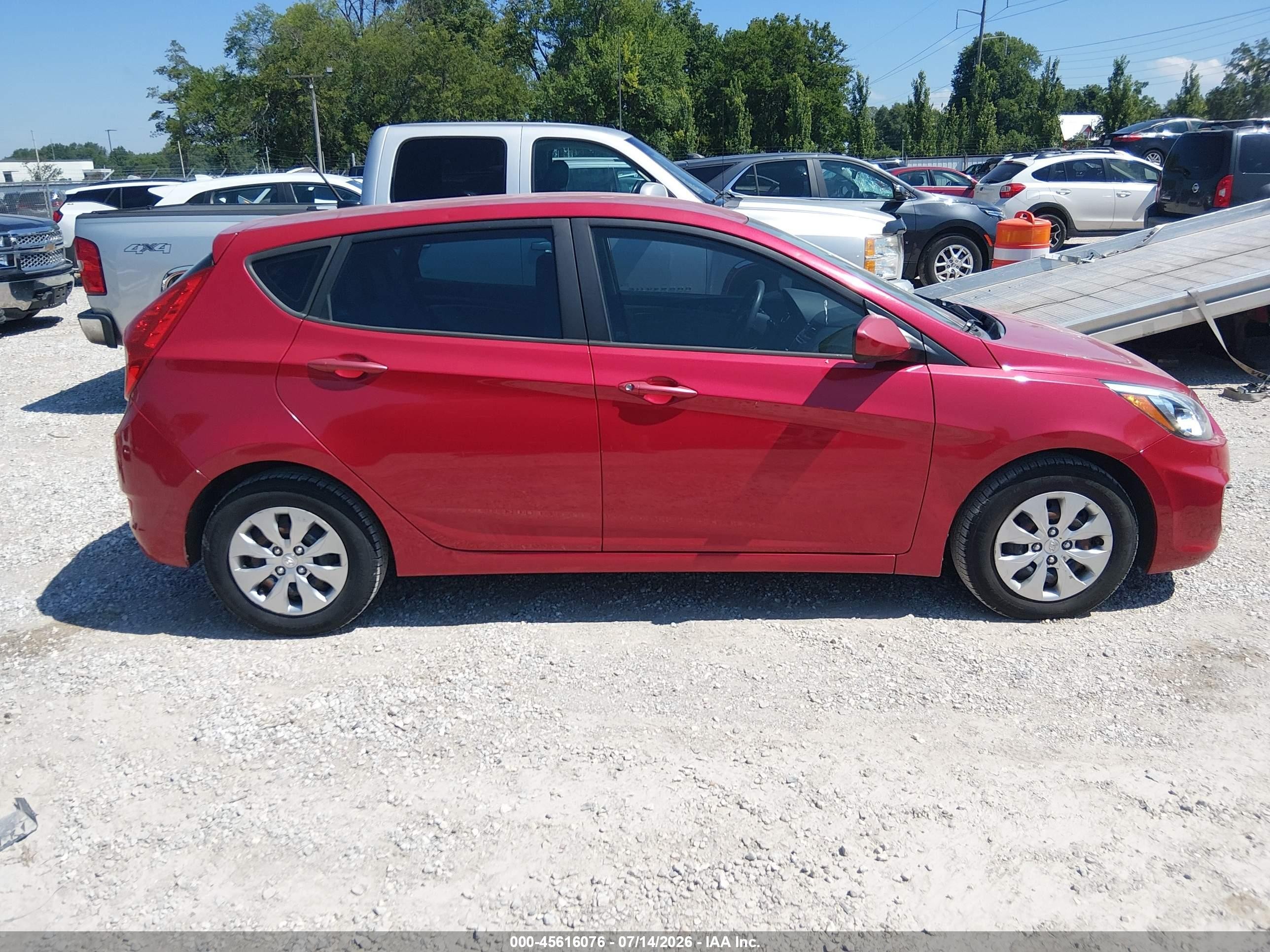 2015 Hyundai Accent Gs Red vin: KMHCT5AEXFU233828