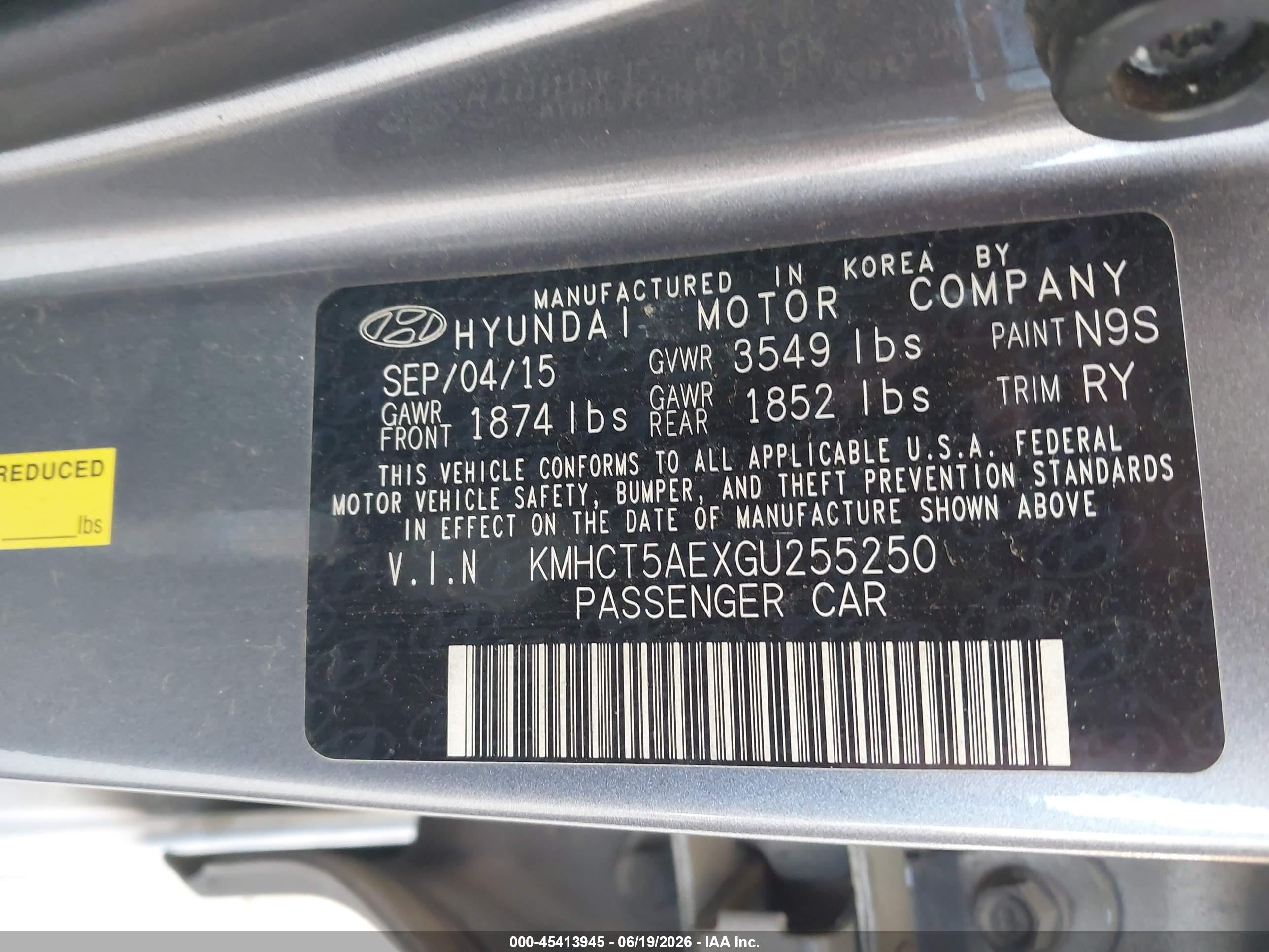 2016 Hyundai Accent Se Серебряный vin: KMHCT5AEXGU255250