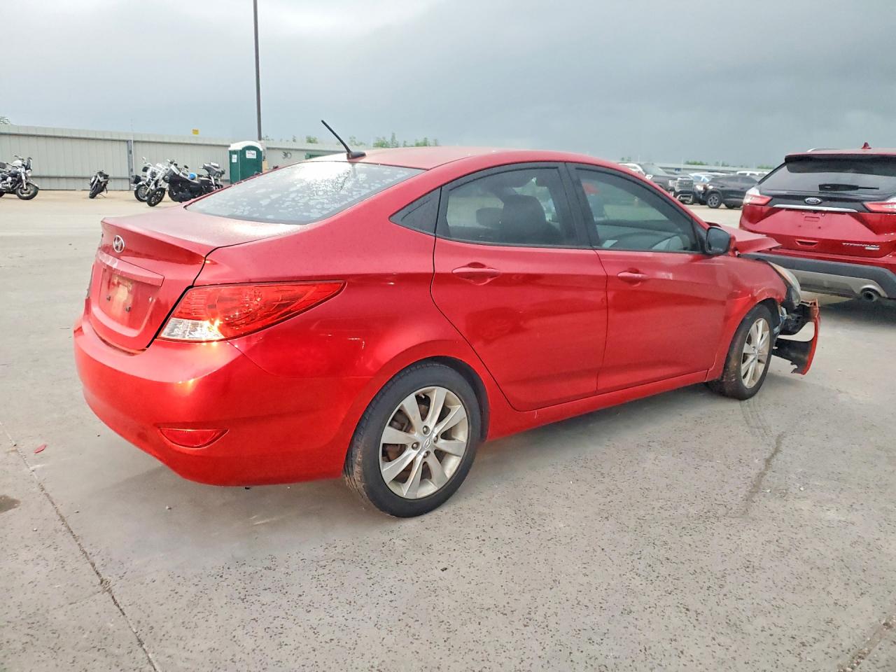 2012 Hyundai Accent Gls Красный vin: KMHCU4AE0CU055351