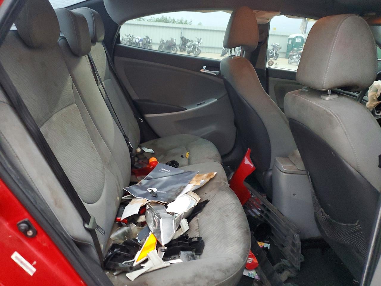 2012 Hyundai Accent Gls Красный vin: KMHCU4AE0CU055351