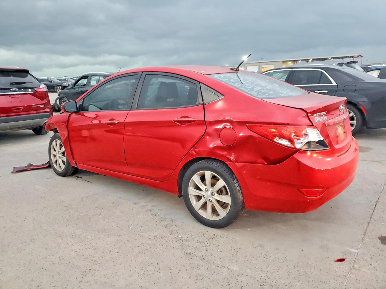 2012 Hyundai Accent Gls Красный vin: KMHCU4AE0CU055351