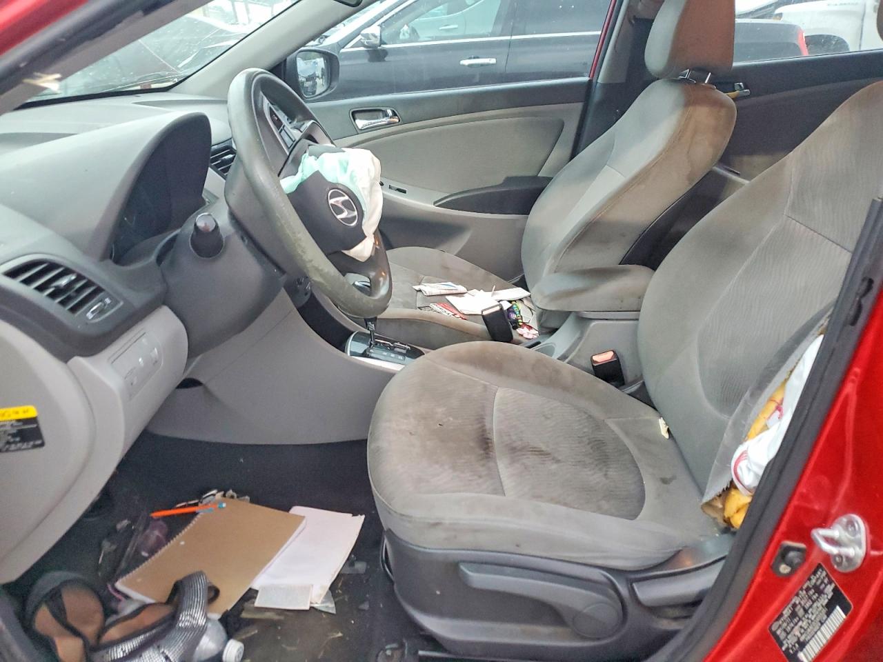 2012 Hyundai Accent Gls Красный vin: KMHCU4AE0CU055351
