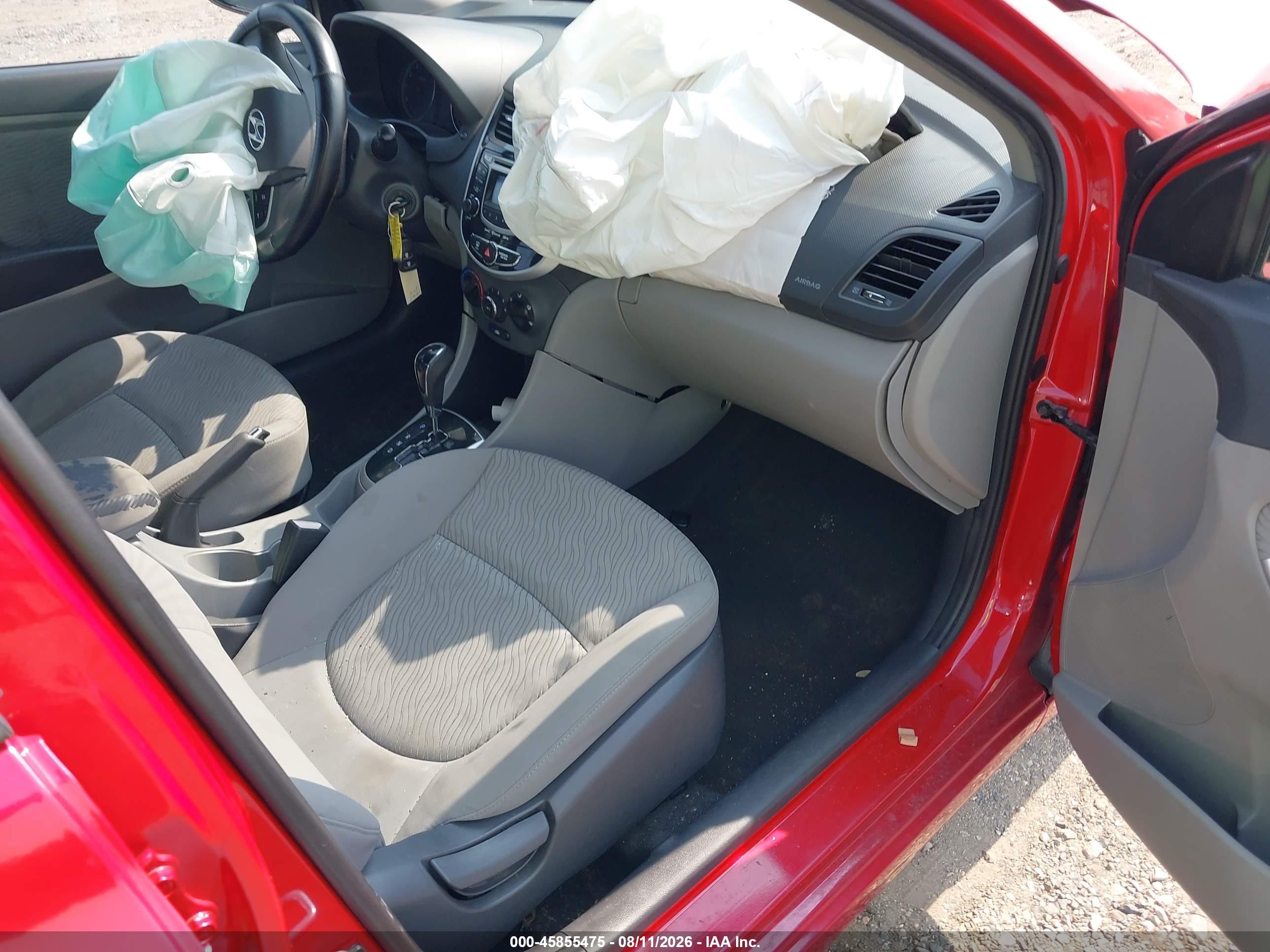 2012 Hyundai Accent Gls Red vin: KMHCU4AE0CU165896