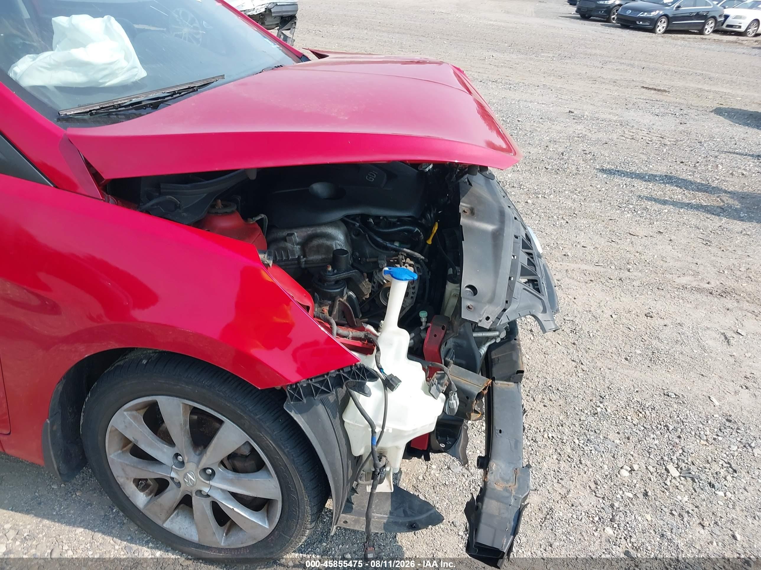 2012 Hyundai Accent Gls Red vin: KMHCU4AE0CU165896