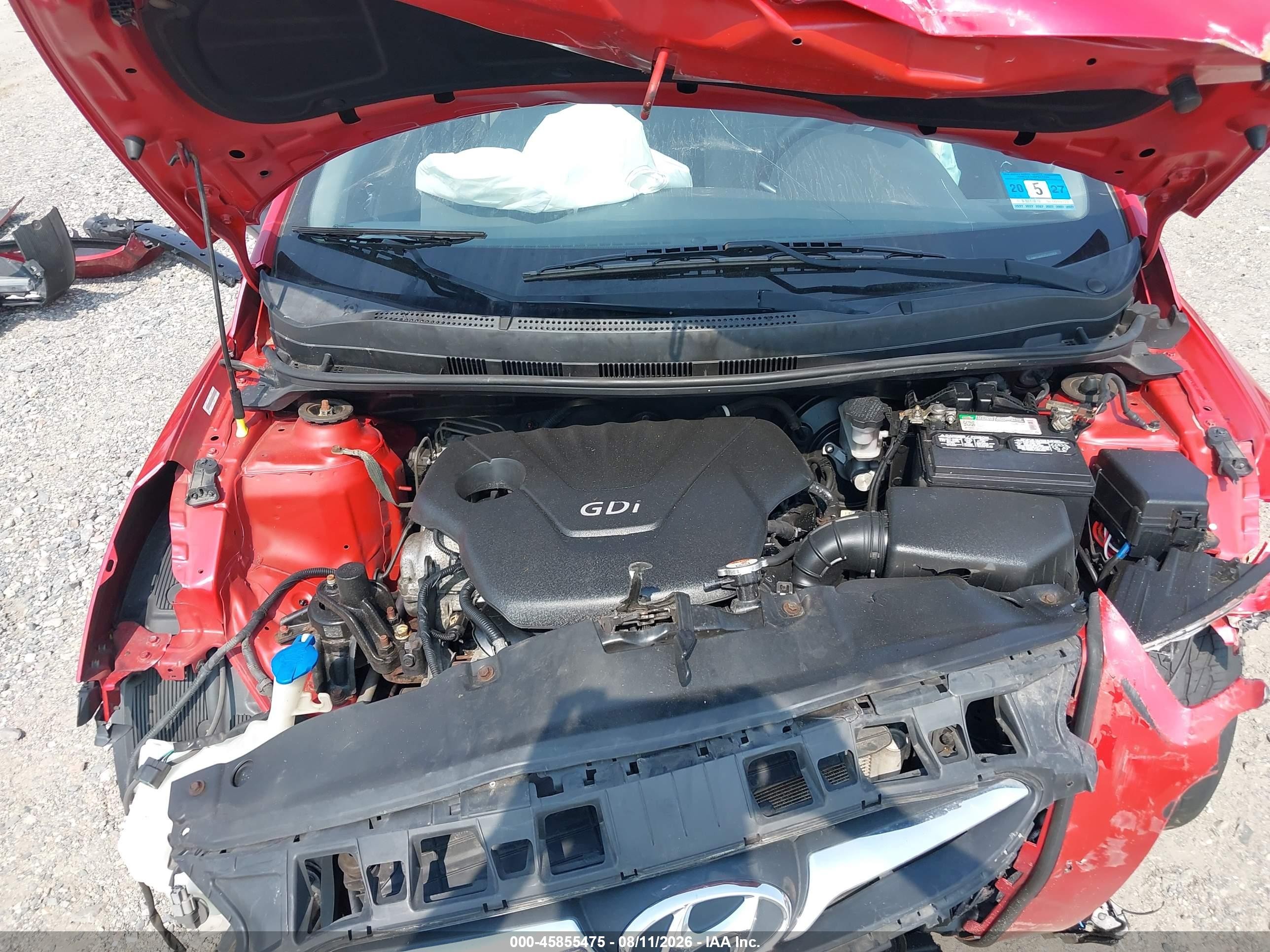 2012 Hyundai Accent Gls Red vin: KMHCU4AE0CU165896