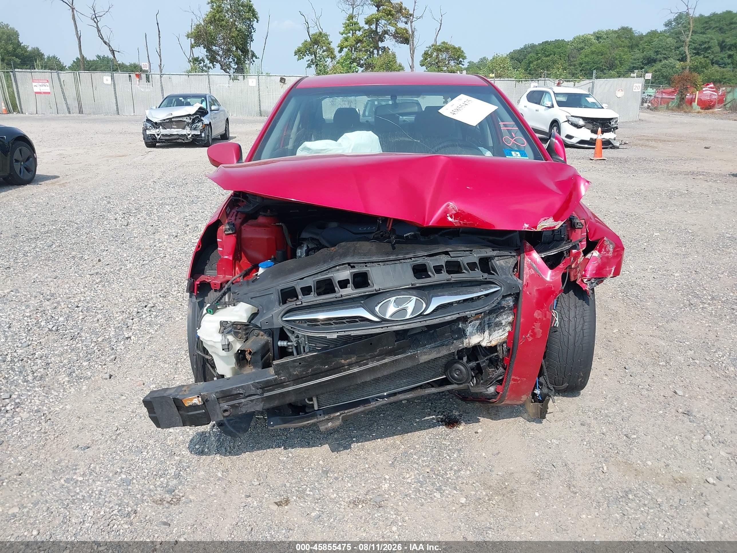 2012 Hyundai Accent Gls Red vin: KMHCU4AE0CU165896