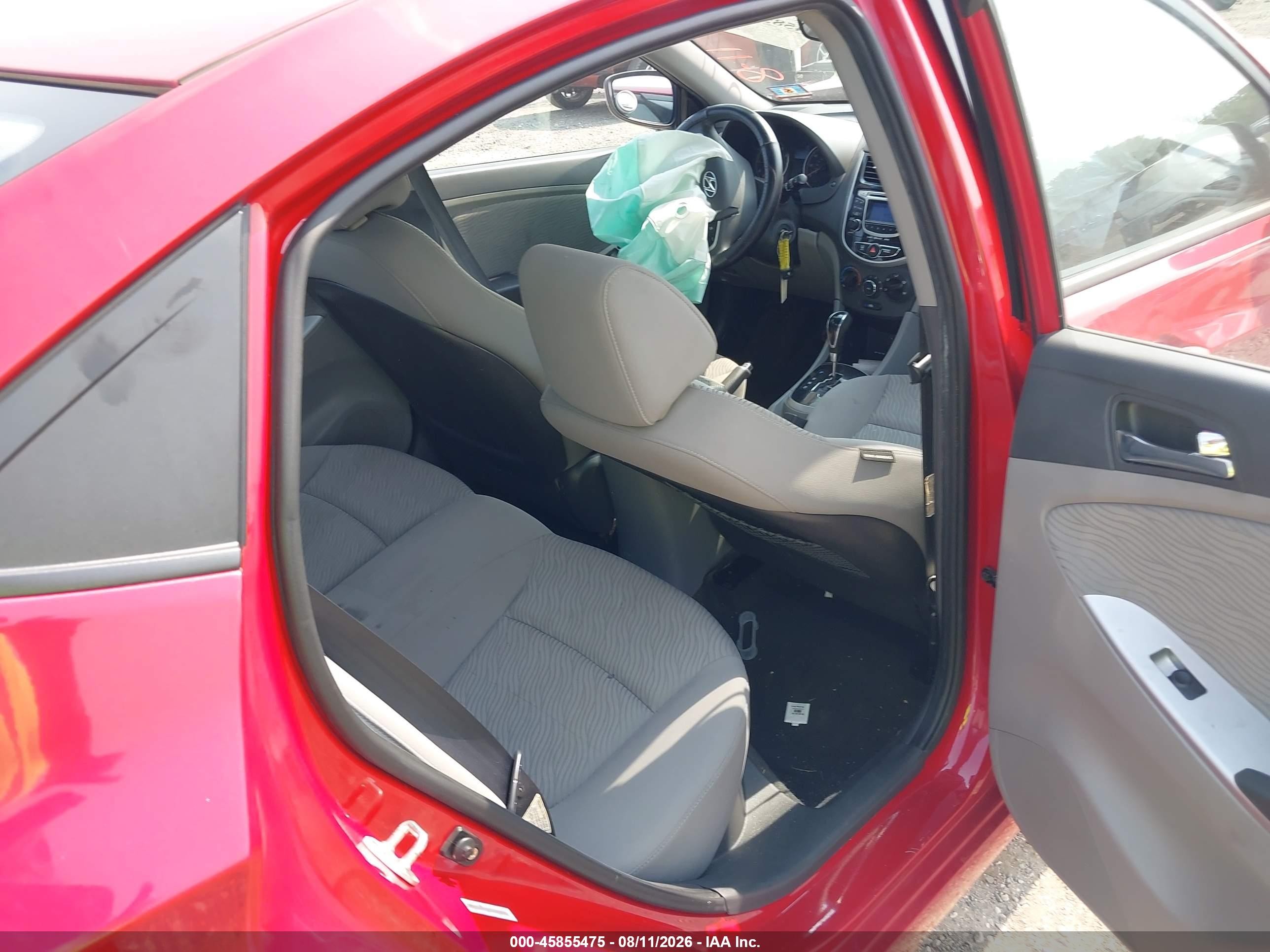 2012 Hyundai Accent Gls Red vin: KMHCU4AE0CU165896
