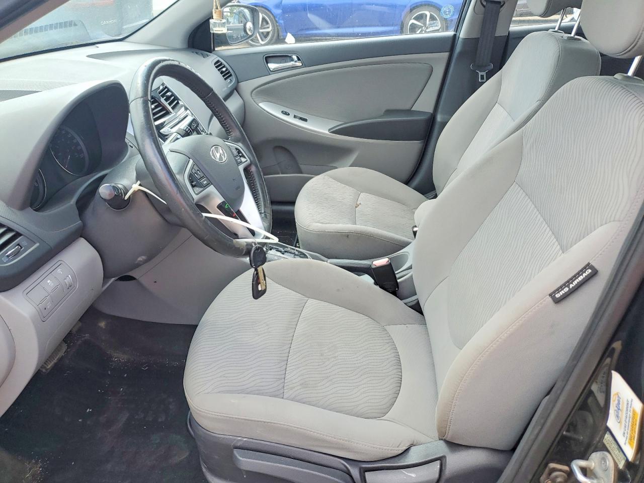 2012 Hyundai Accent Gls Black vin: KMHCU4AE0CU225014