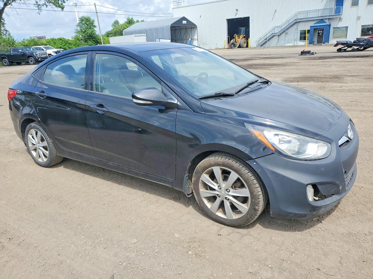2012 Hyundai Accent Gls Black vin: KMHCU4AE0CU225014