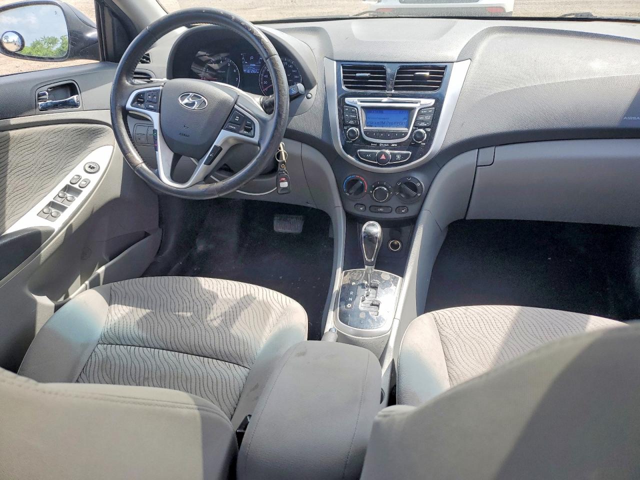 2012 Hyundai Accent Gls Black vin: KMHCU4AE0CU225014