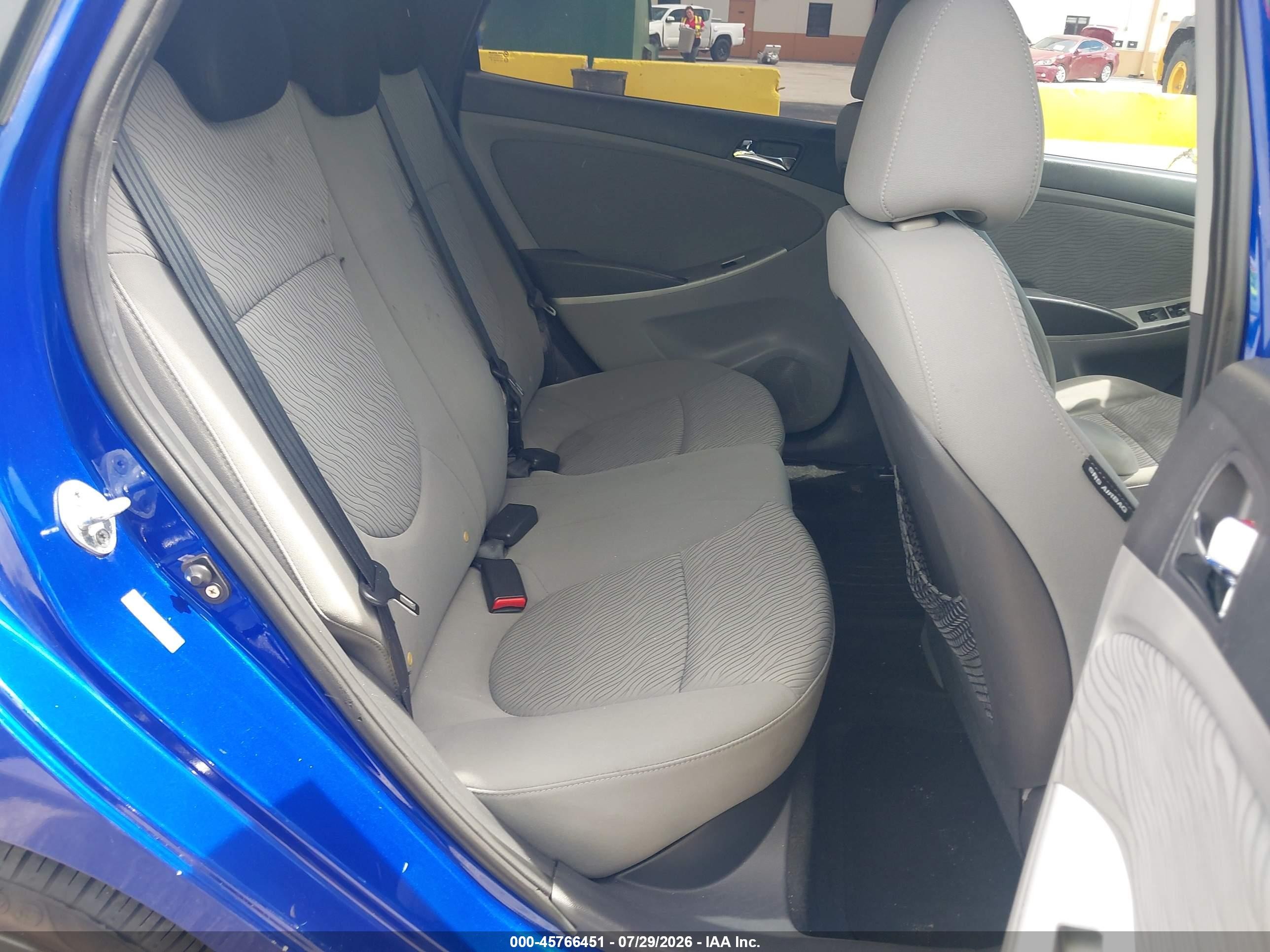 2012 Hyundai Accent Gls Blue vin: KMHCU4AE0CU247644