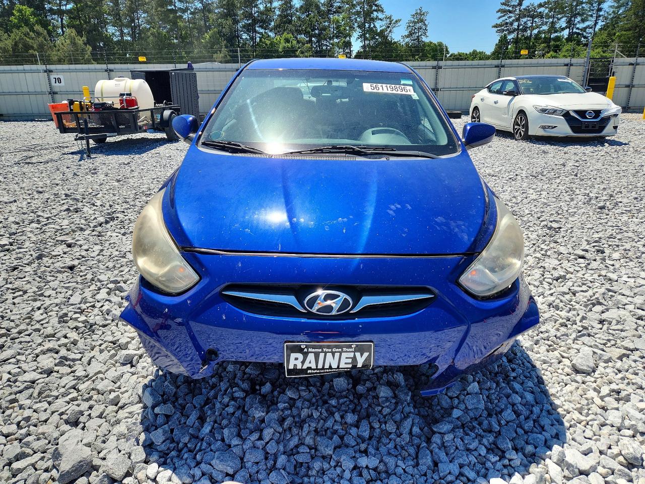 2013 Hyundai Accent Gls Blue vin: KMHCU4AE0DU313255