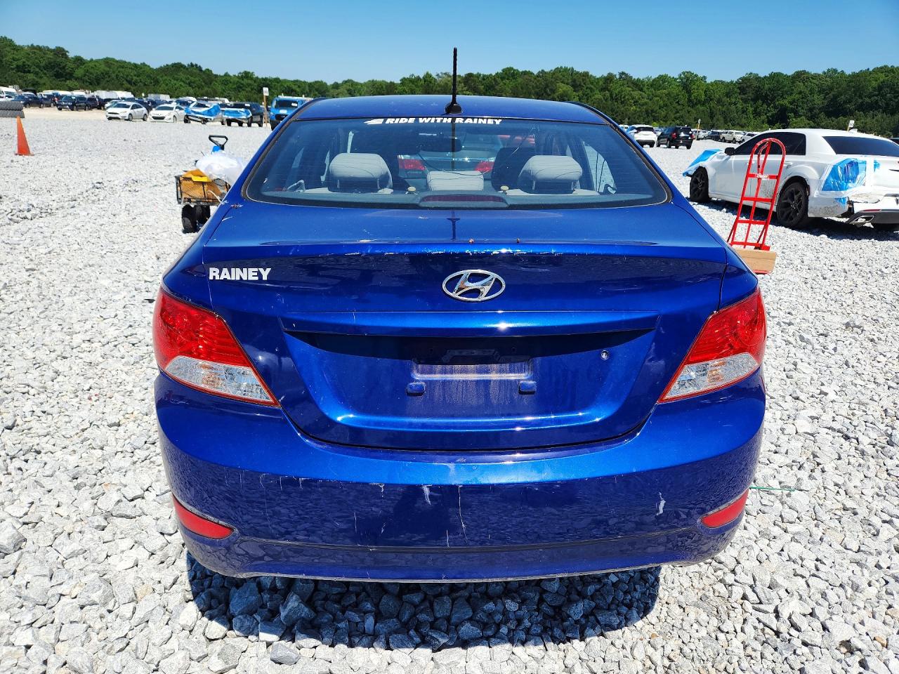 2013 Hyundai Accent Gls Blue vin: KMHCU4AE0DU313255